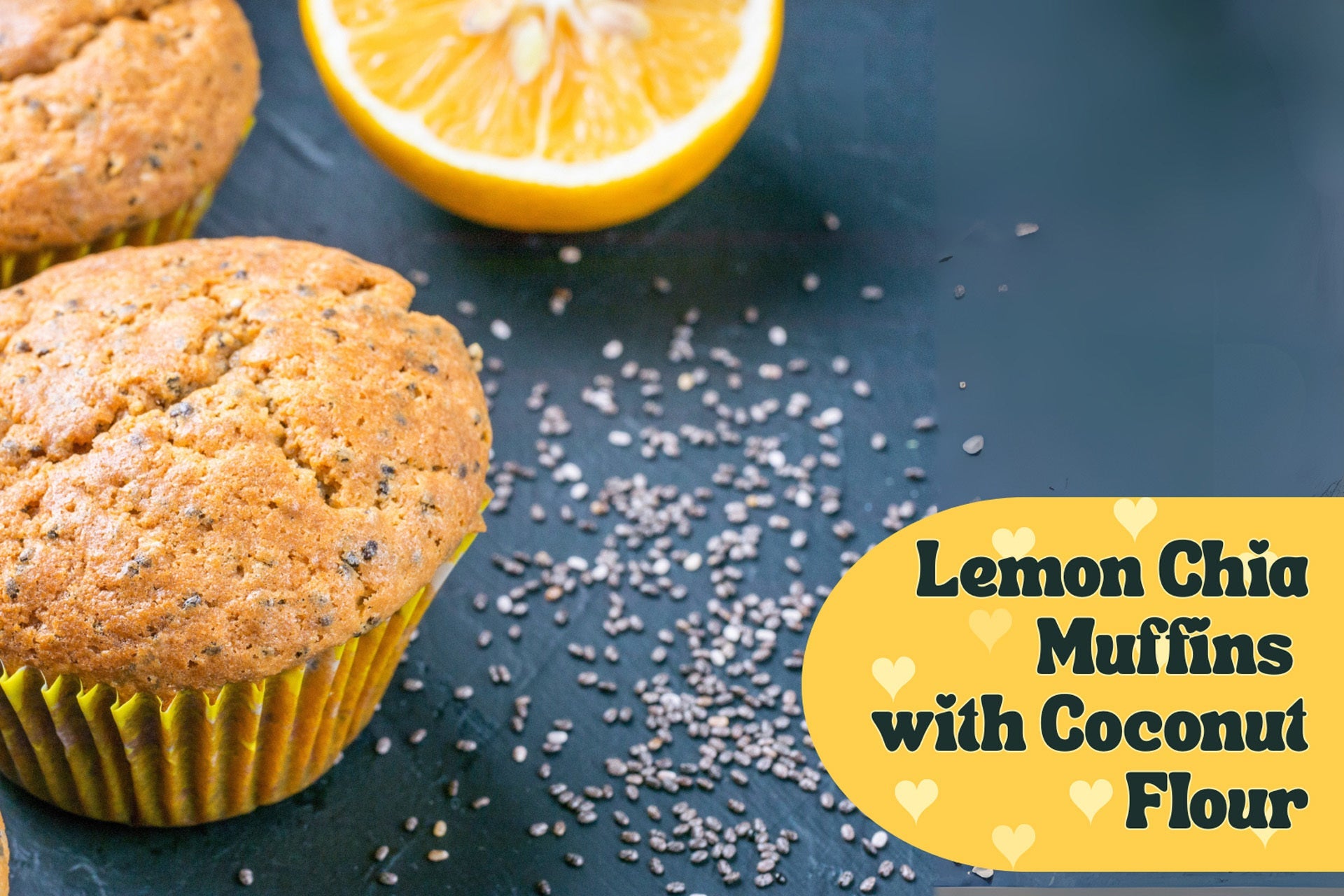 lemon chia muffins