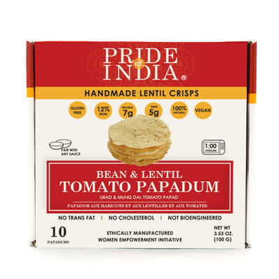 Bean & Lentil Tomato Papadum Crisp - Pride Of India