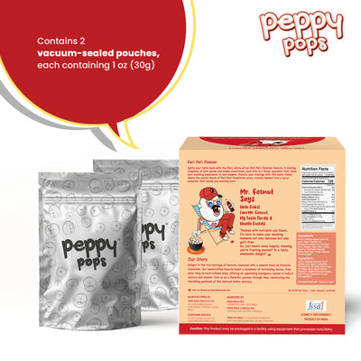PEPPY POPS PERI PERI ROASTED FOXNUTS - Pride Of India
