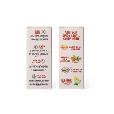 Bean Bites | Spicy Crackle Lentil Crisp 3.53 oz (100 g) | Round Crunchy Bites - Pride Of India