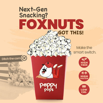 PEPPY POPS PERI PERI ROASTED FOXNUTS - Pride Of India