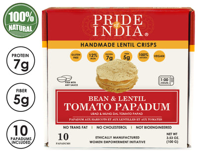 Bean & Lentil Tomato Papadum Crisp - Pride Of India