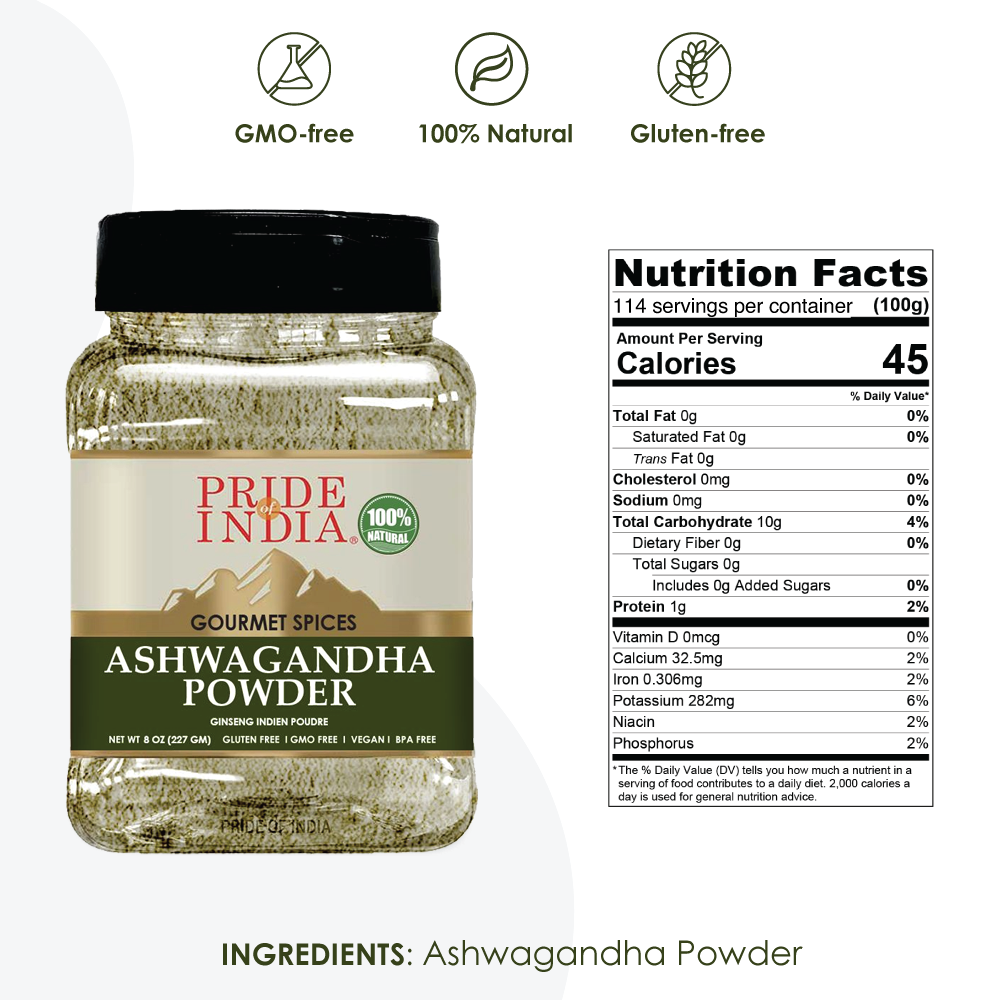Gourmet Ashwagandha Root Ground Powder - Pride Of India
